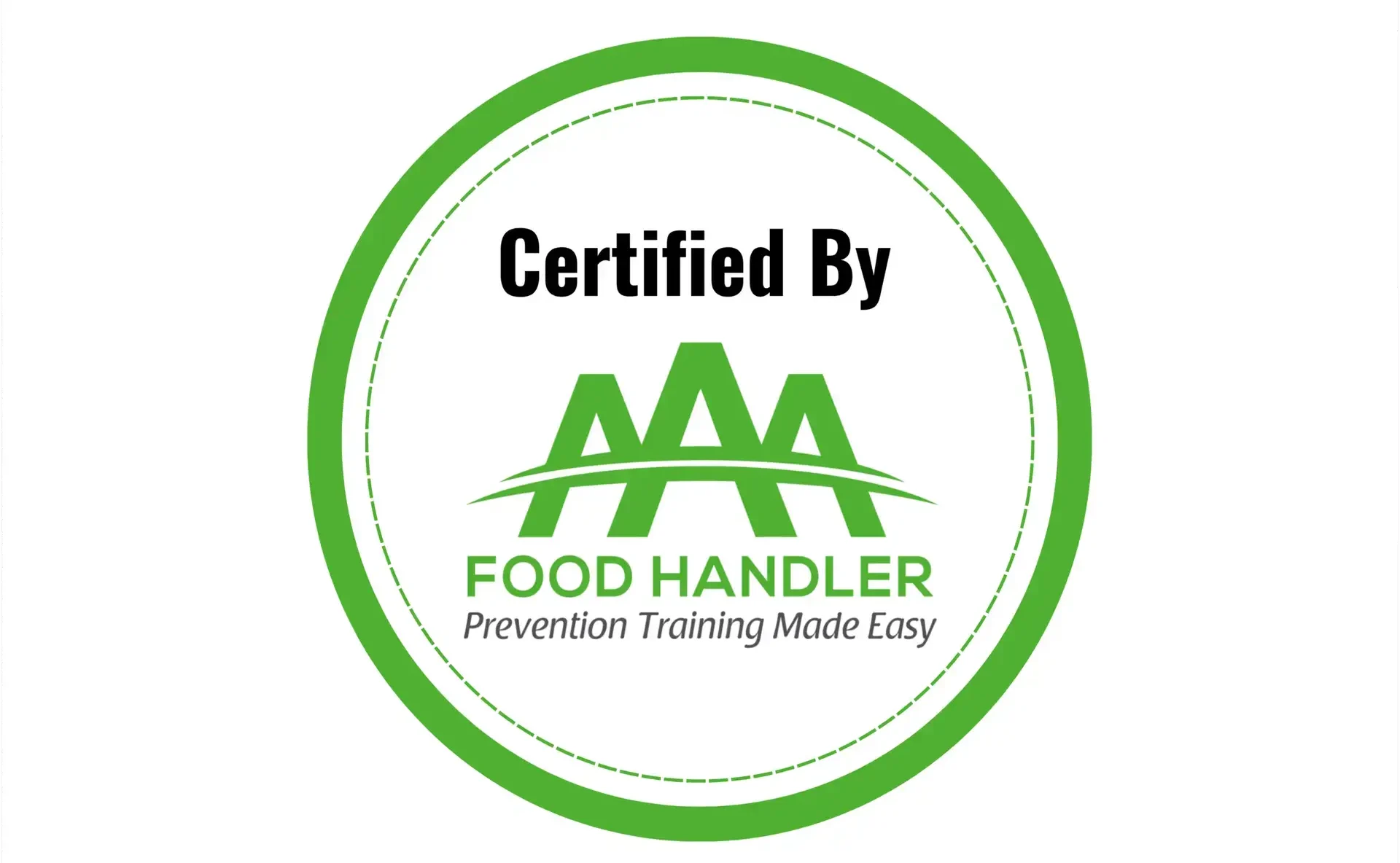 Certified by AAA Food Handler