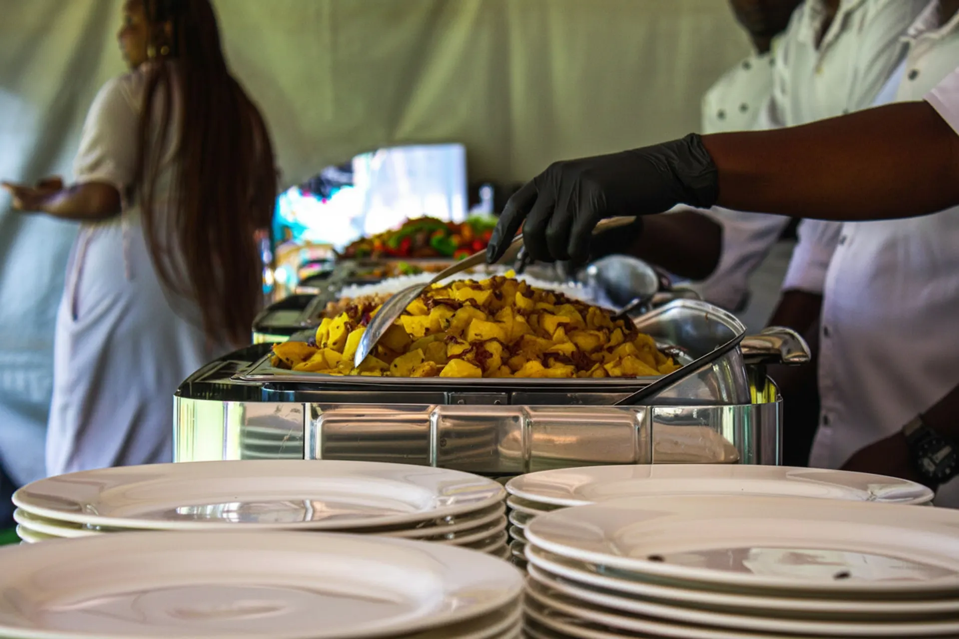 Nagira Catering buffet spread, plated fresh for an event